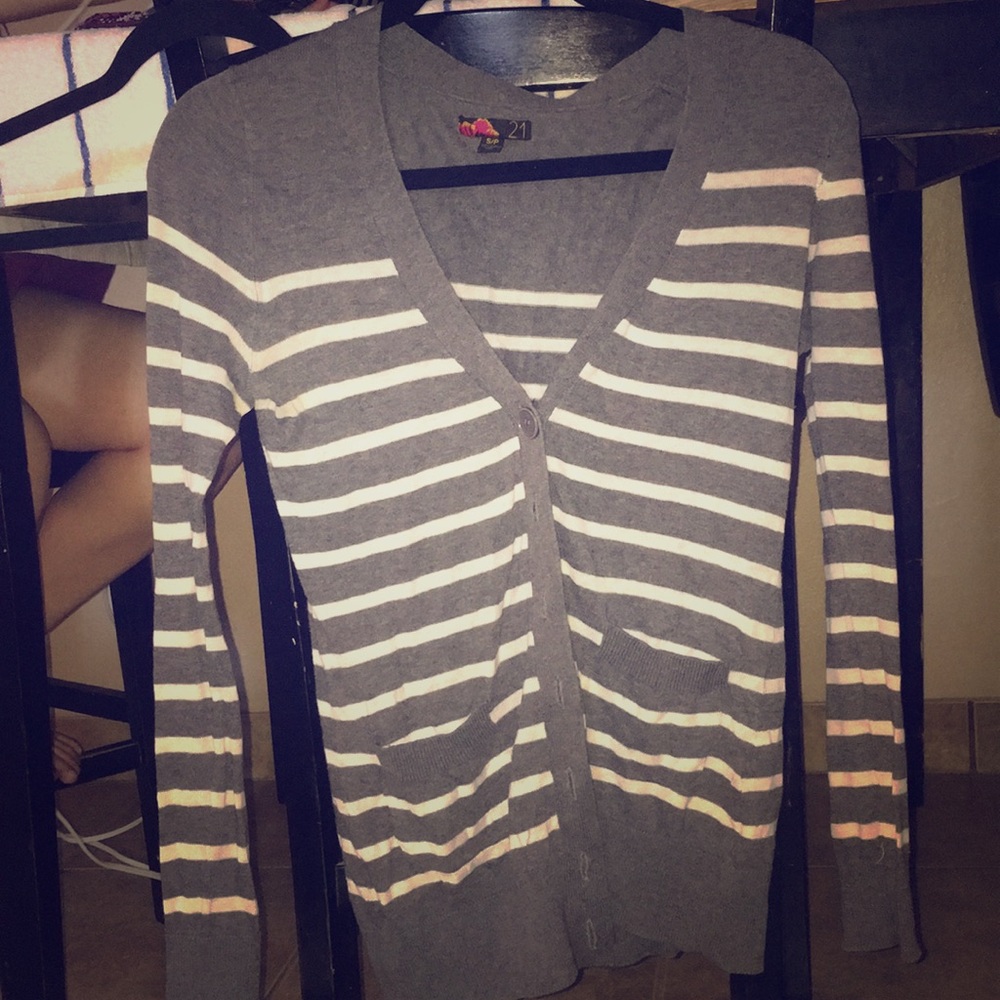 Striped cardigan